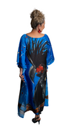 Black Cockatoo Kaftan Dress