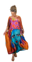Aqua Lady Kaftan Dress